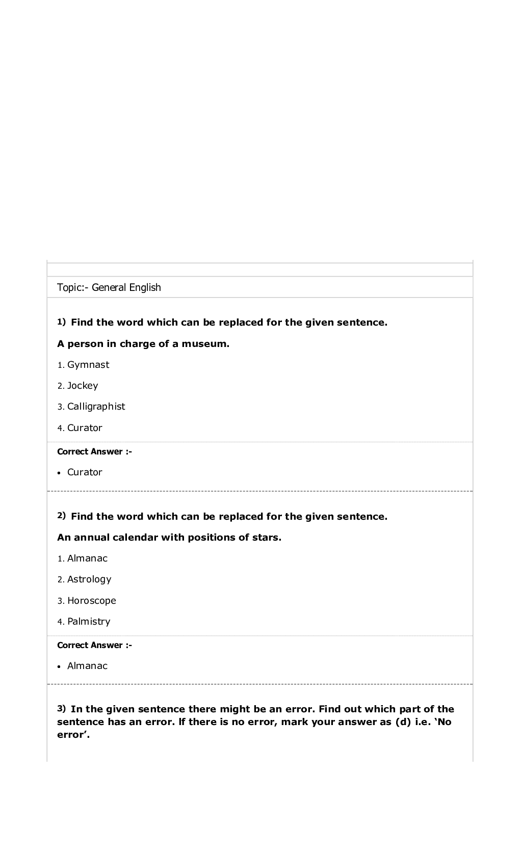 MP Forest Guard English MCQs-2 - Page 1
