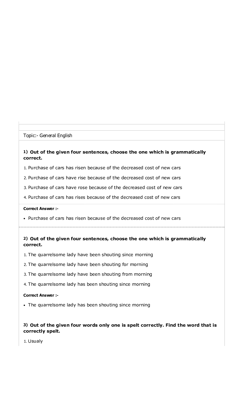 MP Forest Guard English MCQs-3 - Page 1