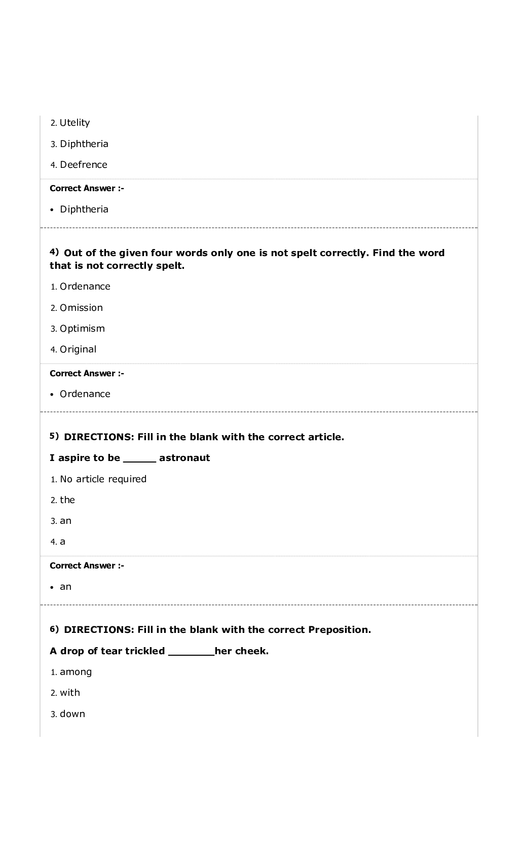 MP Forest Guard English MCQs-3 - Page 2