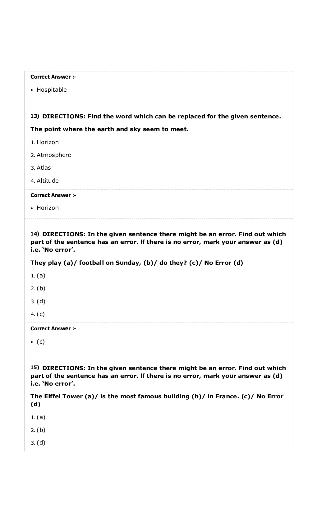 MP Forest Guard English MCQs-3 - Page 5