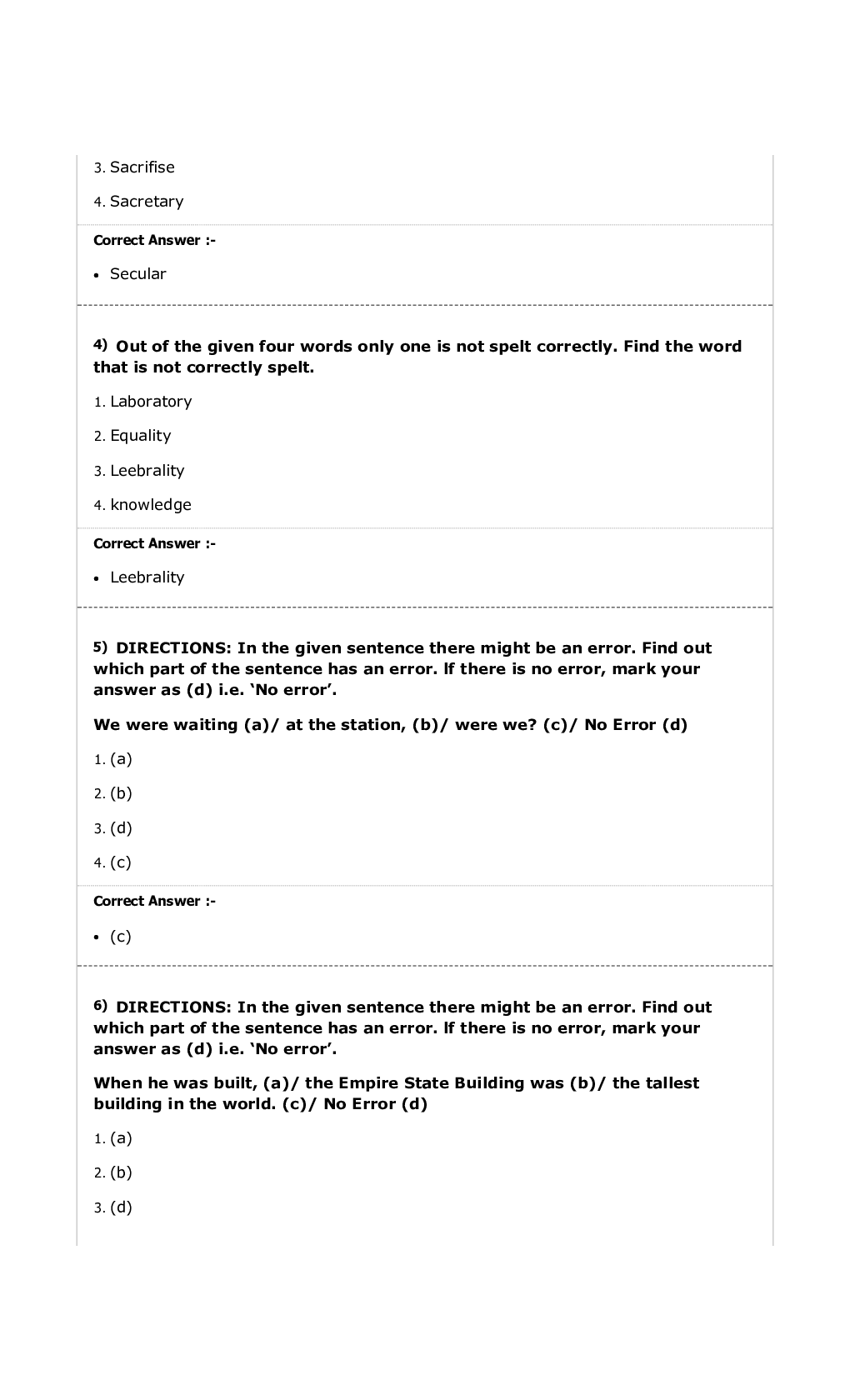 MP Forest Guard English MCQs-4 - Page 2