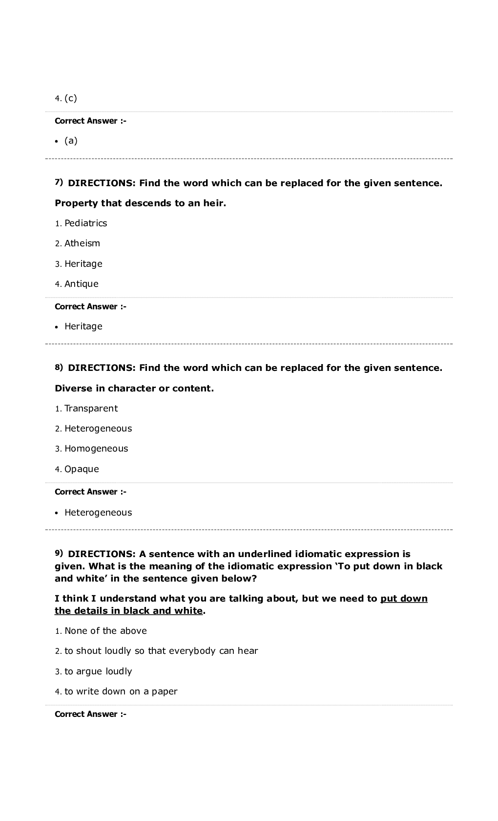 MP Forest Guard English MCQs-4 - Page 3