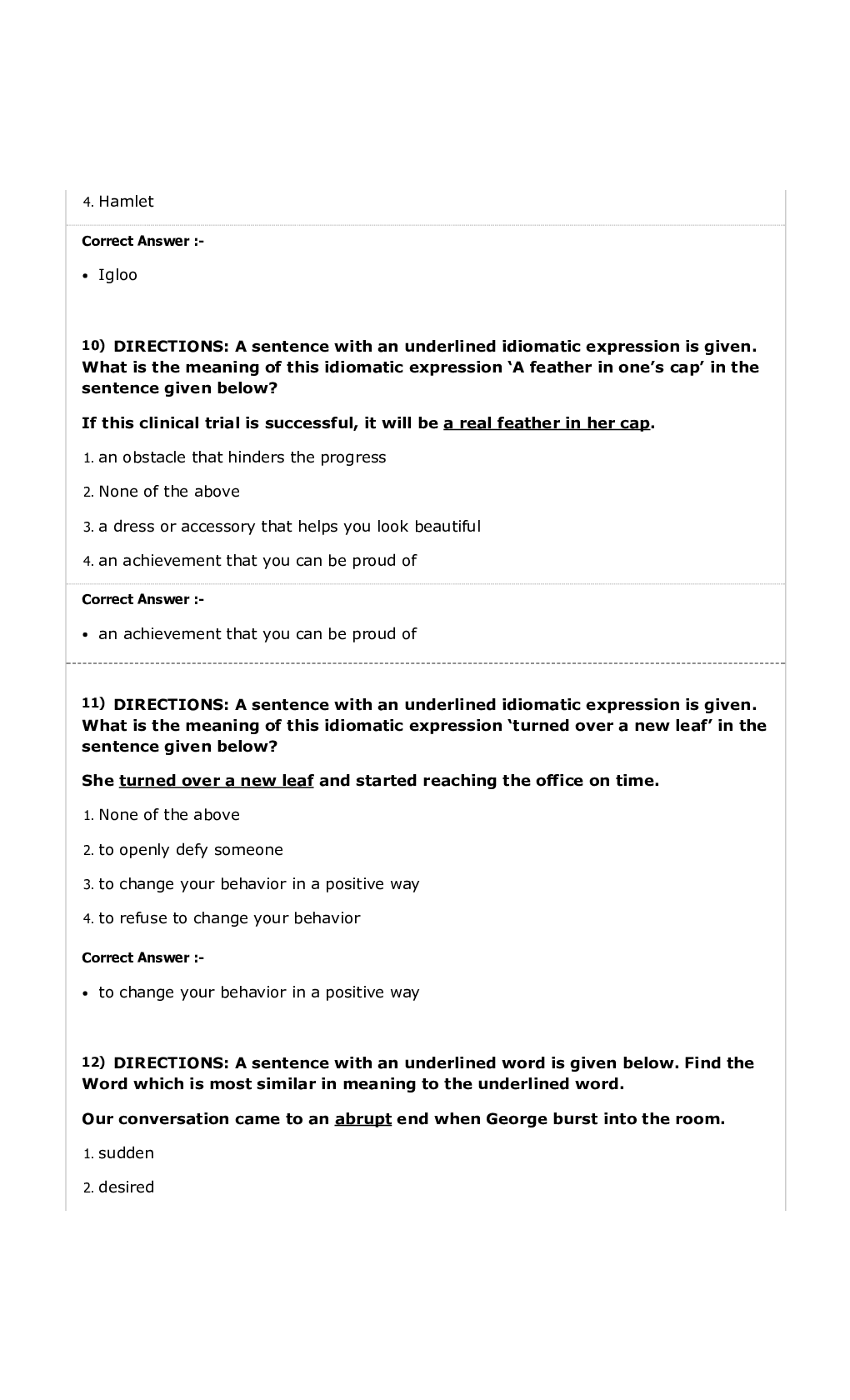 MP Forest Guard English MCQs-5 - Page 4