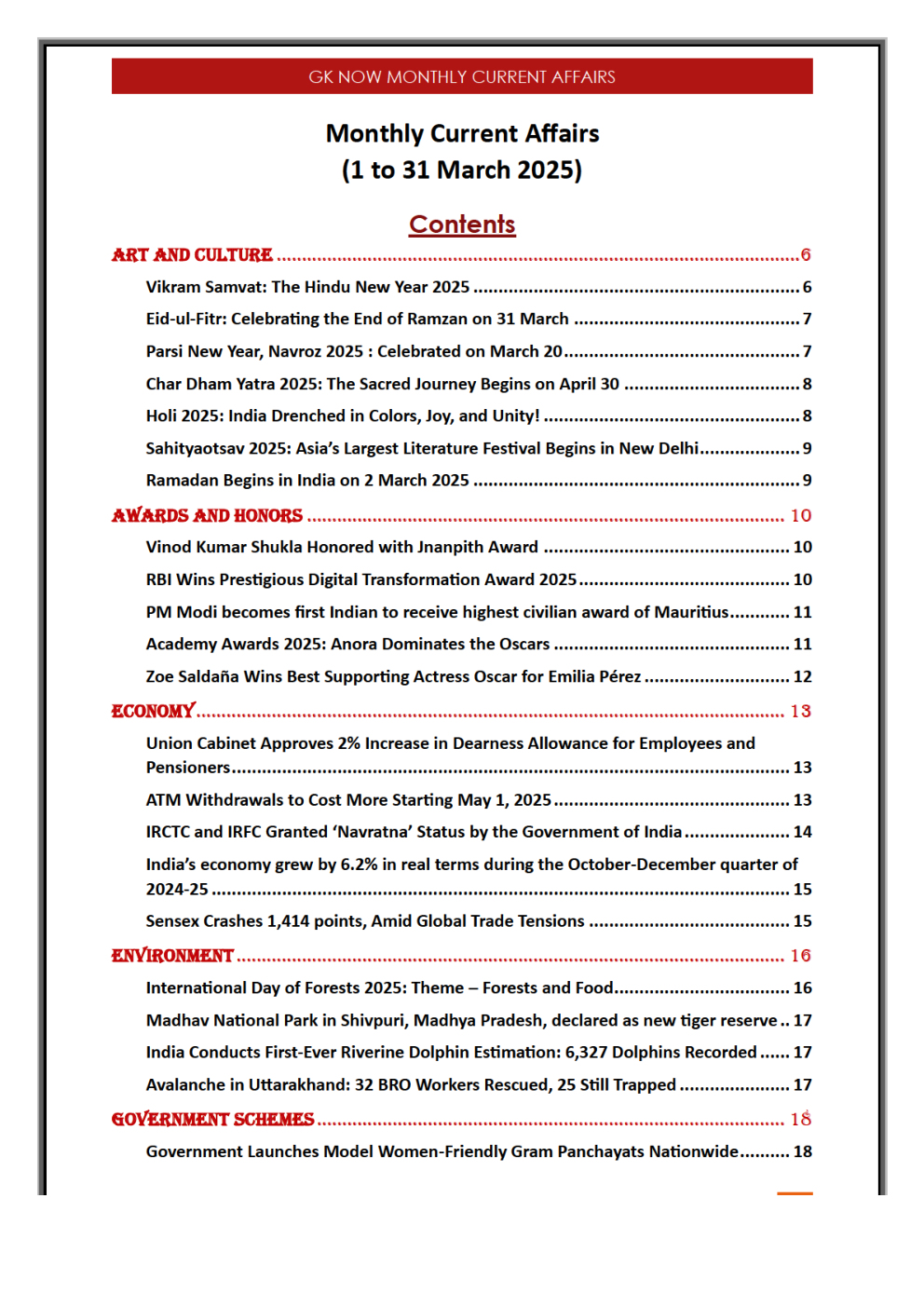 Current Affairs and Gk February  2025 - Page 1