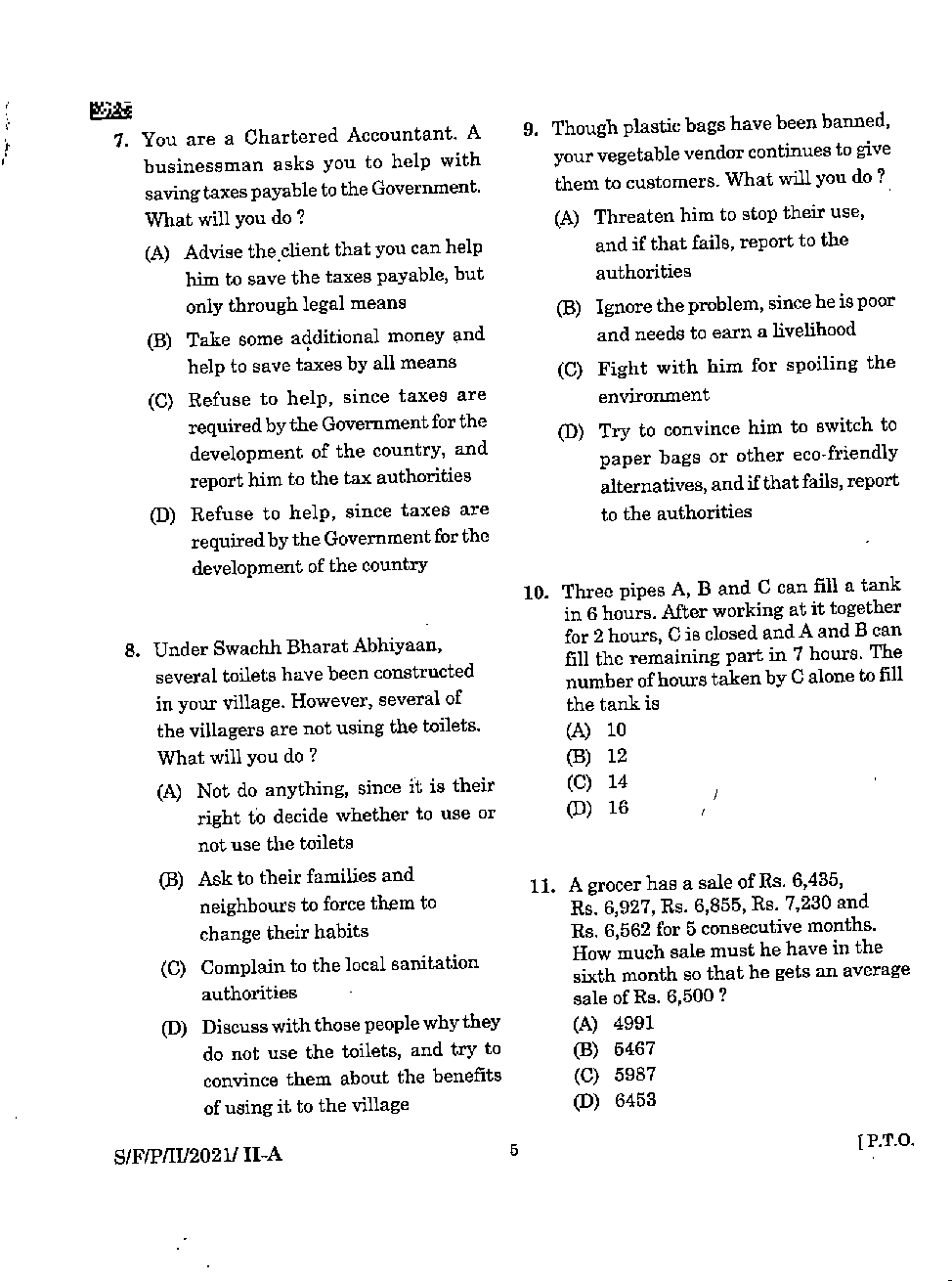 MPSC Pre 2021 Paper-1 - Page 5