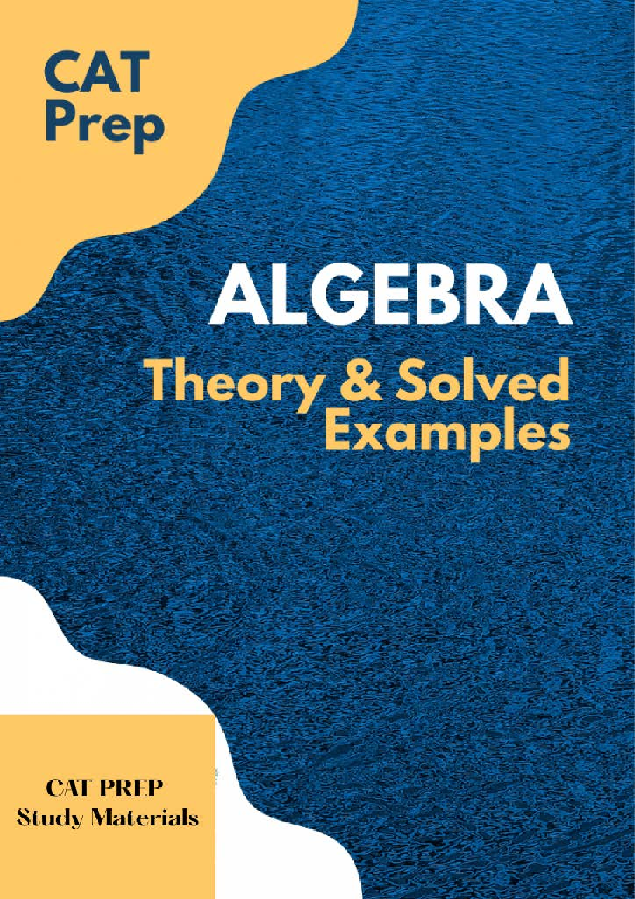 CAT Prep Study Material For Modern Maths - Page 1