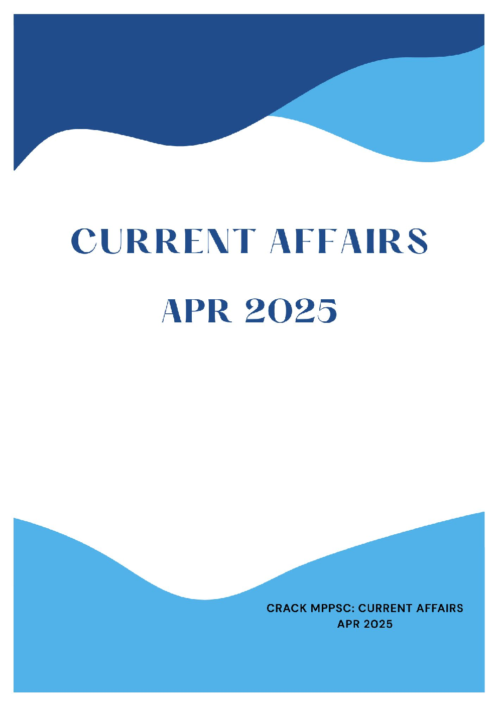 MP CURRENT AFFAIRS APR 2025 - Page 1