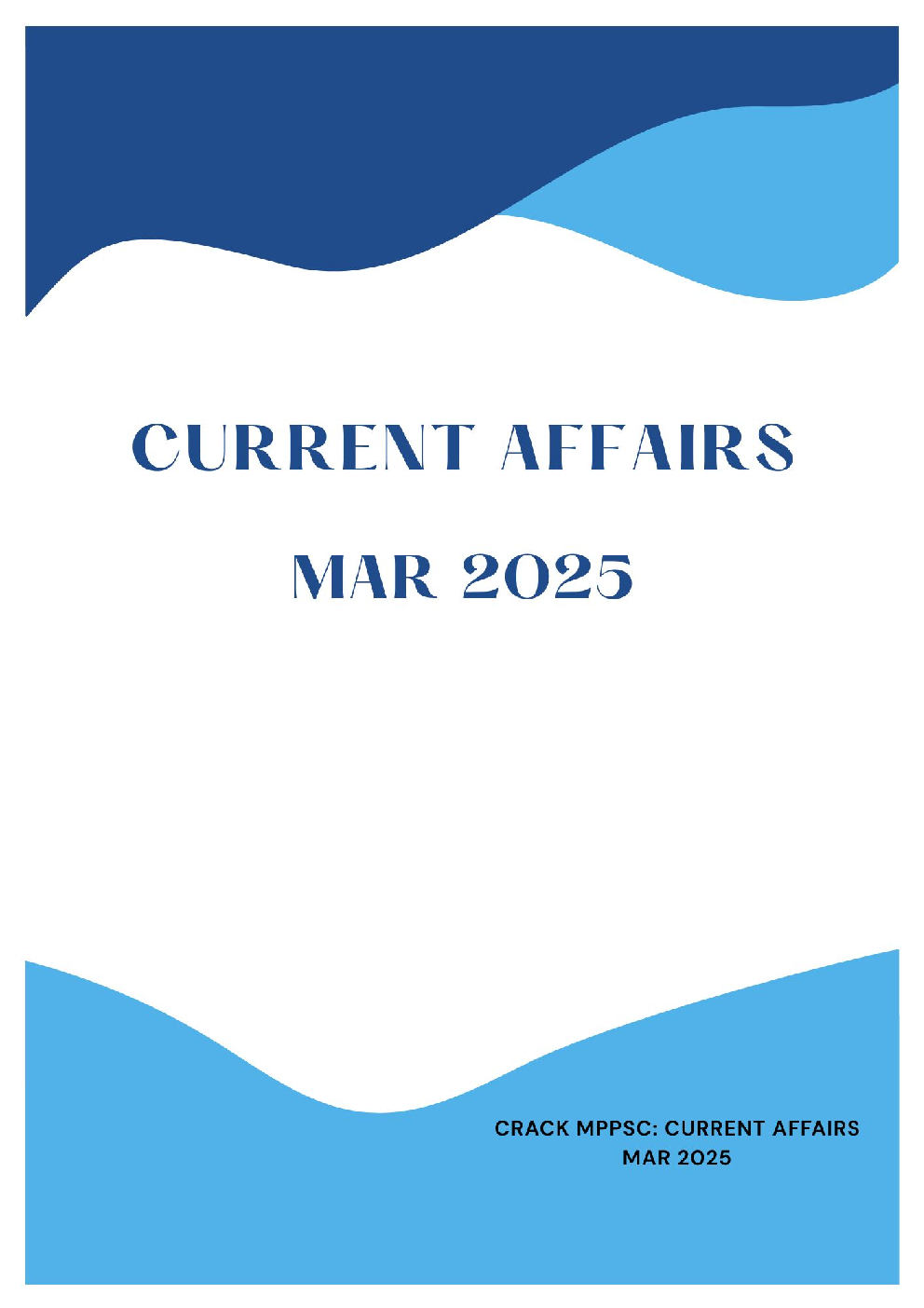 MP CURRENT AFFAIRS MAR 2025 - Page 1