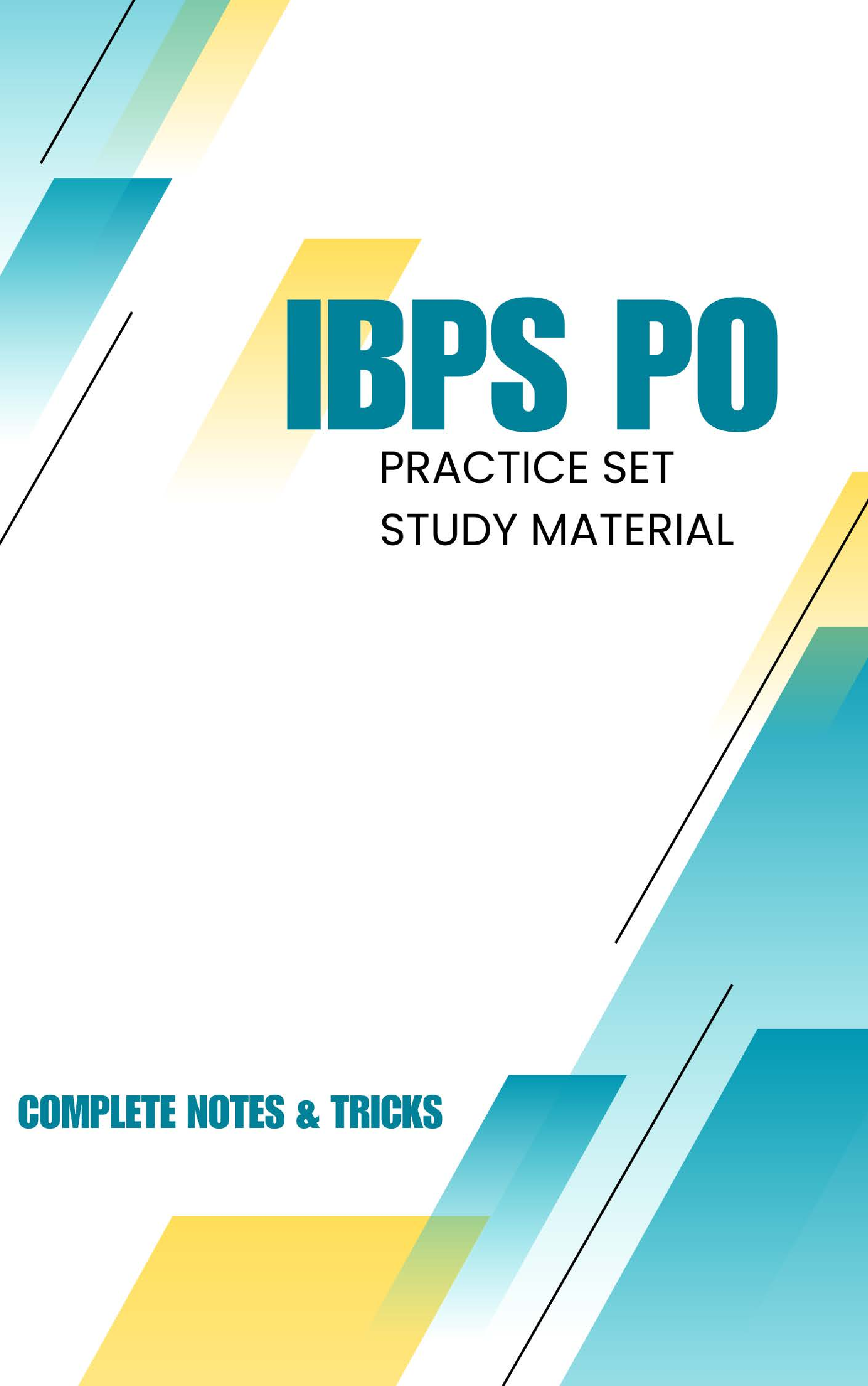 IBPS PO Practice Set Complete Notes And Tricks - Page 1