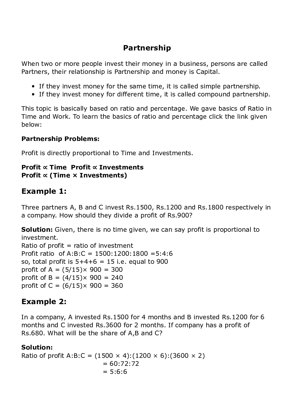 Partnership And Simplification Booster Quiz For Railway Group D Exam - Page 2