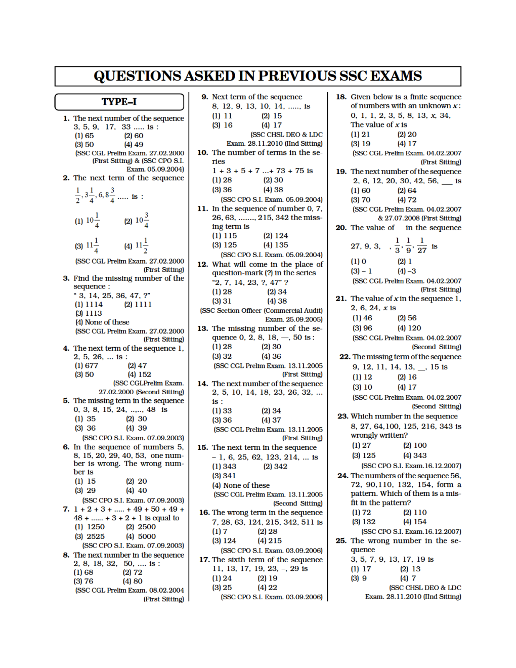Sequence And Series Simplified Practice Set For Railway Group D Exam - Page 4