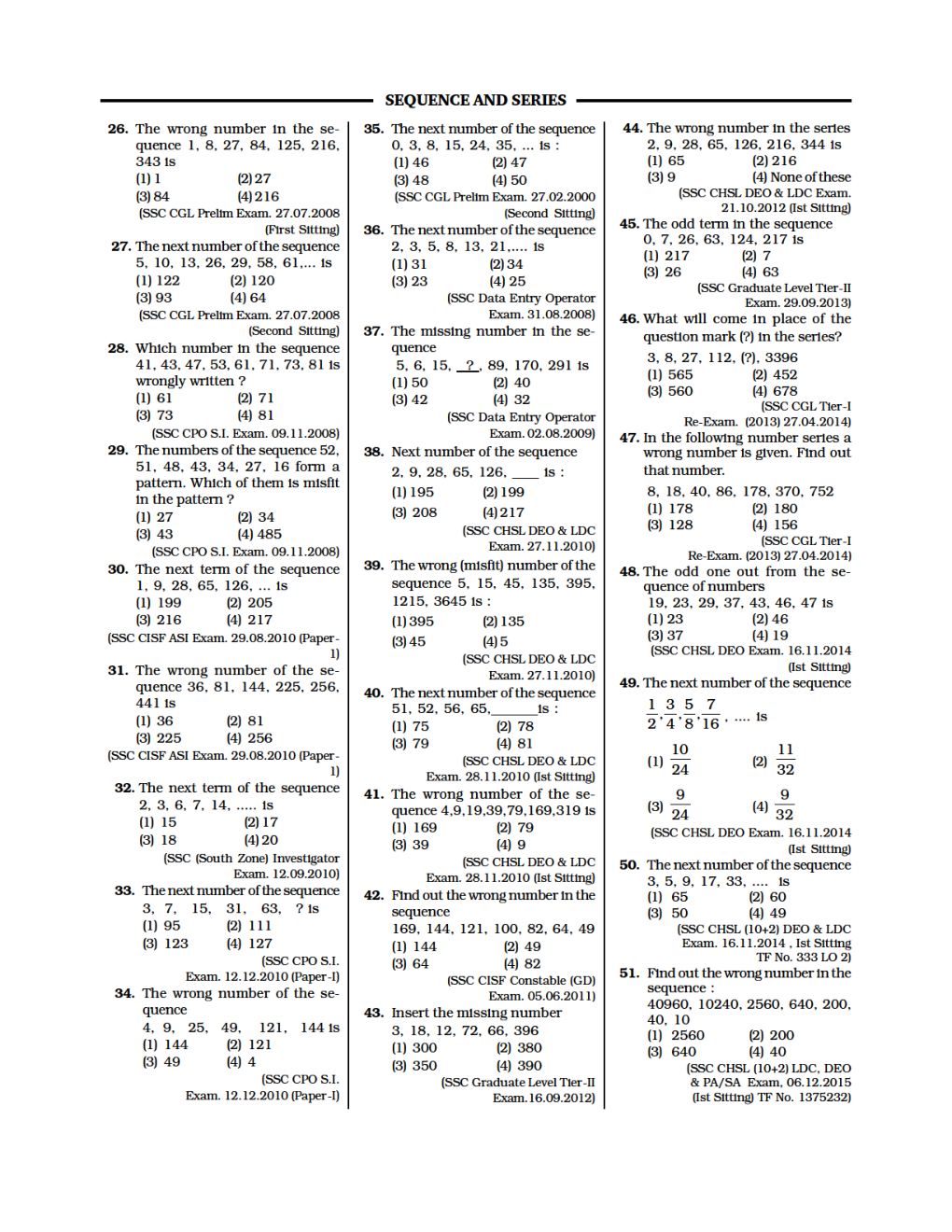 Sequence And Series Simplified Practice Set For Railway Group D Exam - Page 5