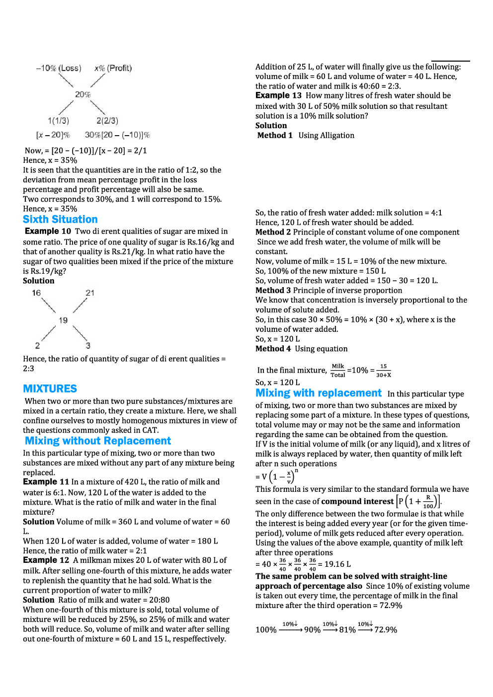 Simplified Practice Set Of Alligation And Mixtures For Railway Group D Exam - Page 3