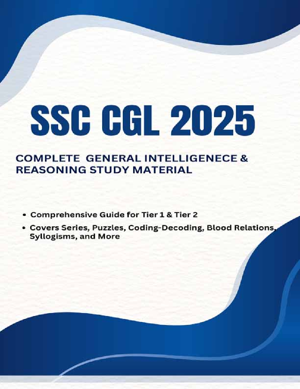 SSC CGL 2025 Complete General Intelligence and Reasoning Study Material - Page 1