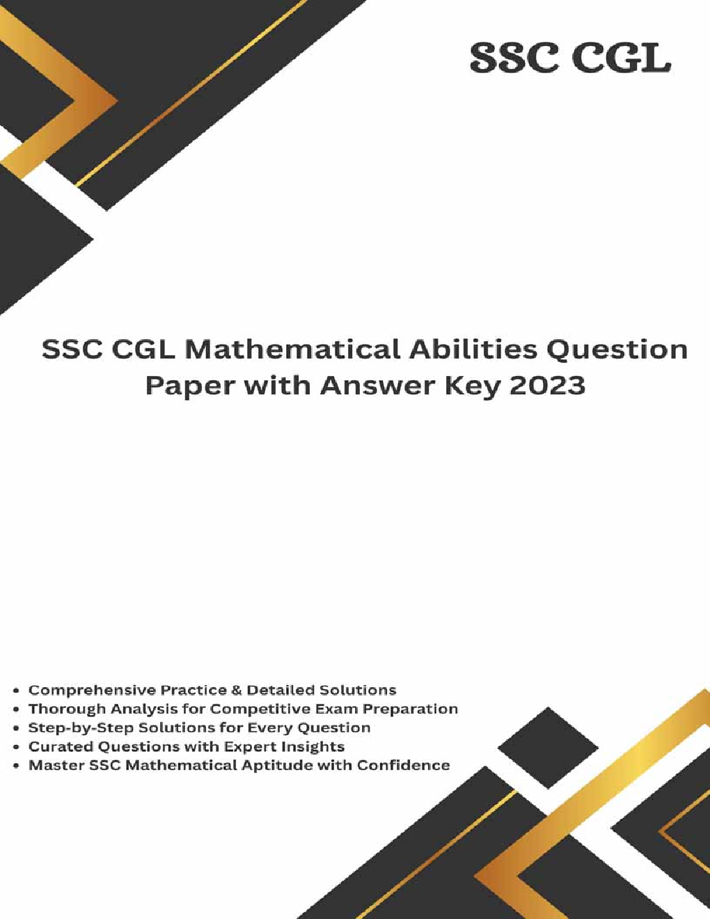 SSC CGL Mathematical Abilities Question Paper with Answer Key 2023. - Page 1