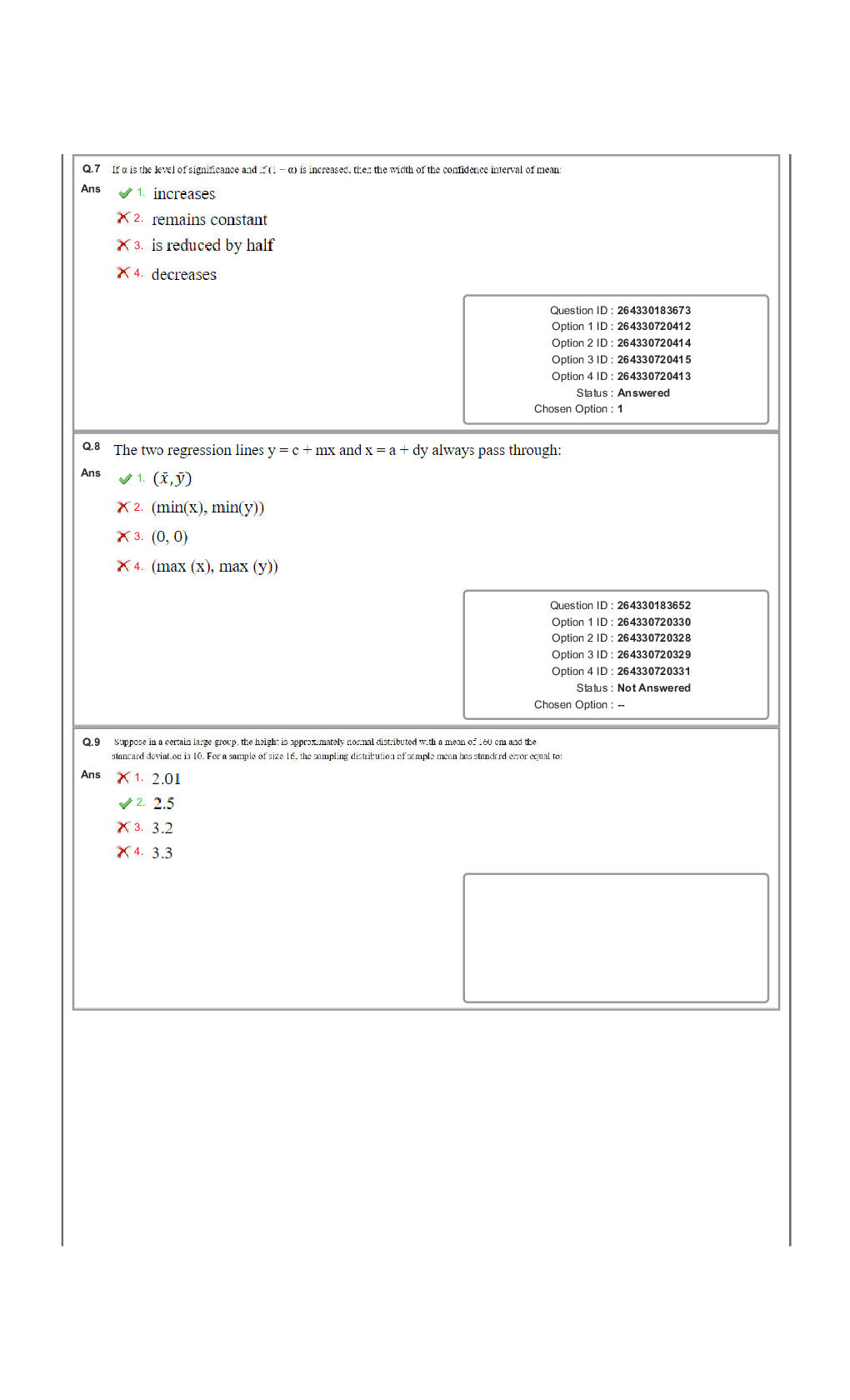 SSC CGL Statistics Question Paper with Answer Key 2023. - Page 4