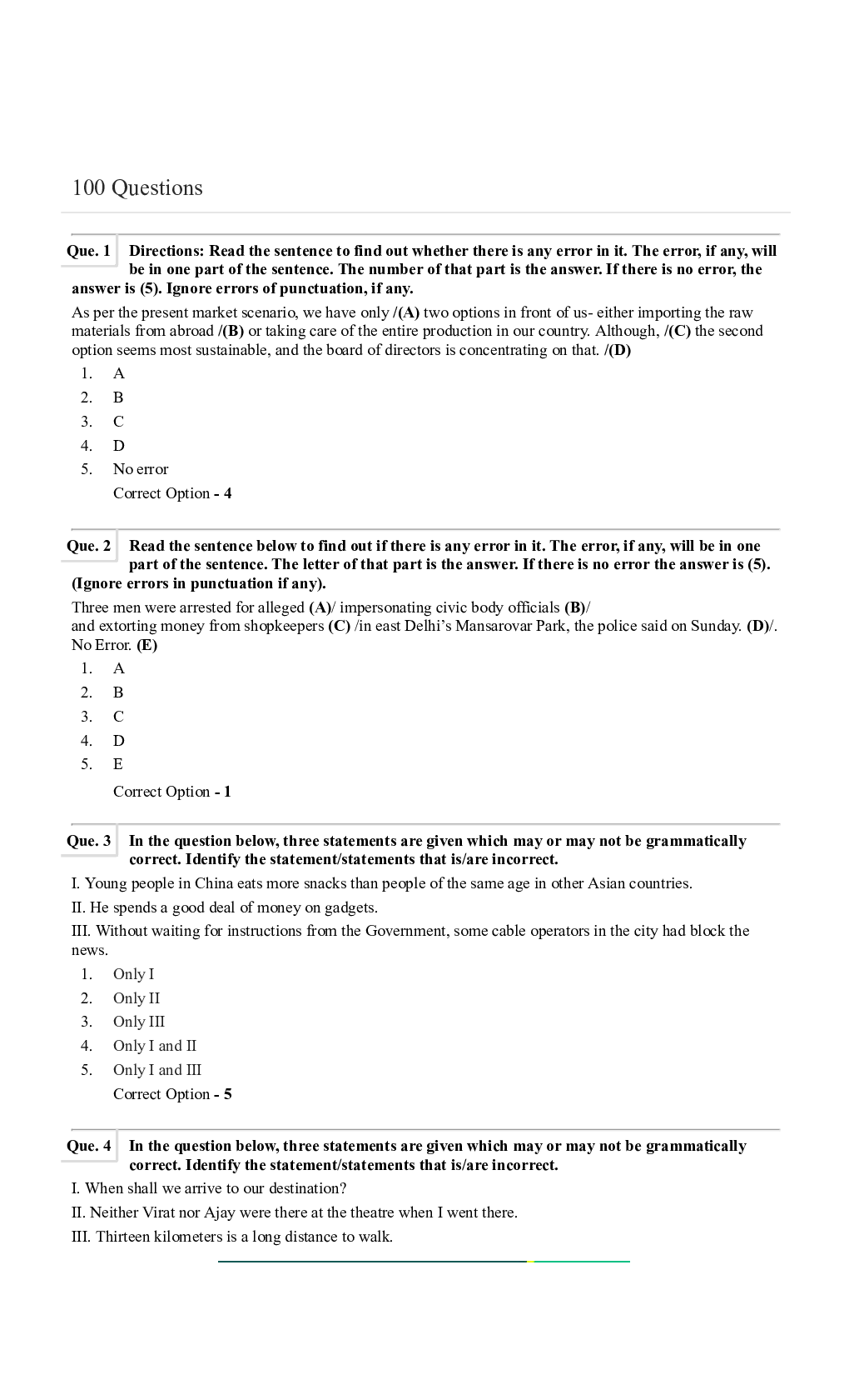 Question Paper with Answer for SBI PO 2021 Set-3 - Page 2