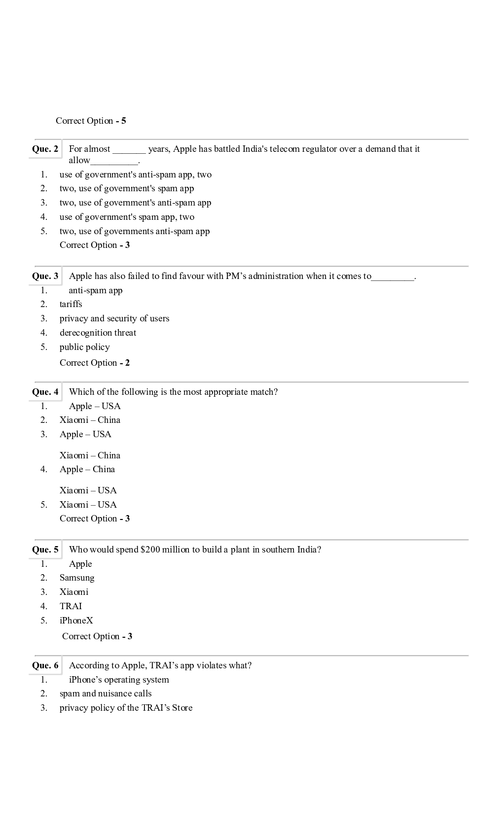 Question Paper with Answer for SBI PO 2021 Set-7 - Page 3
