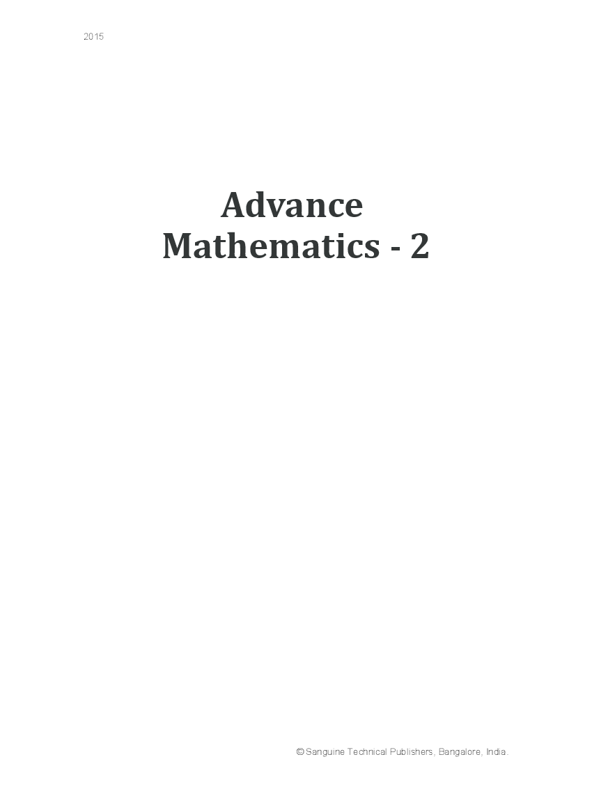 Advance Mathematics-2 - Page 2