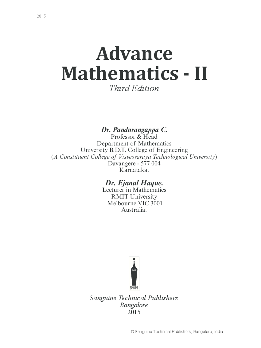 Advance Mathematics-2 - Page 3