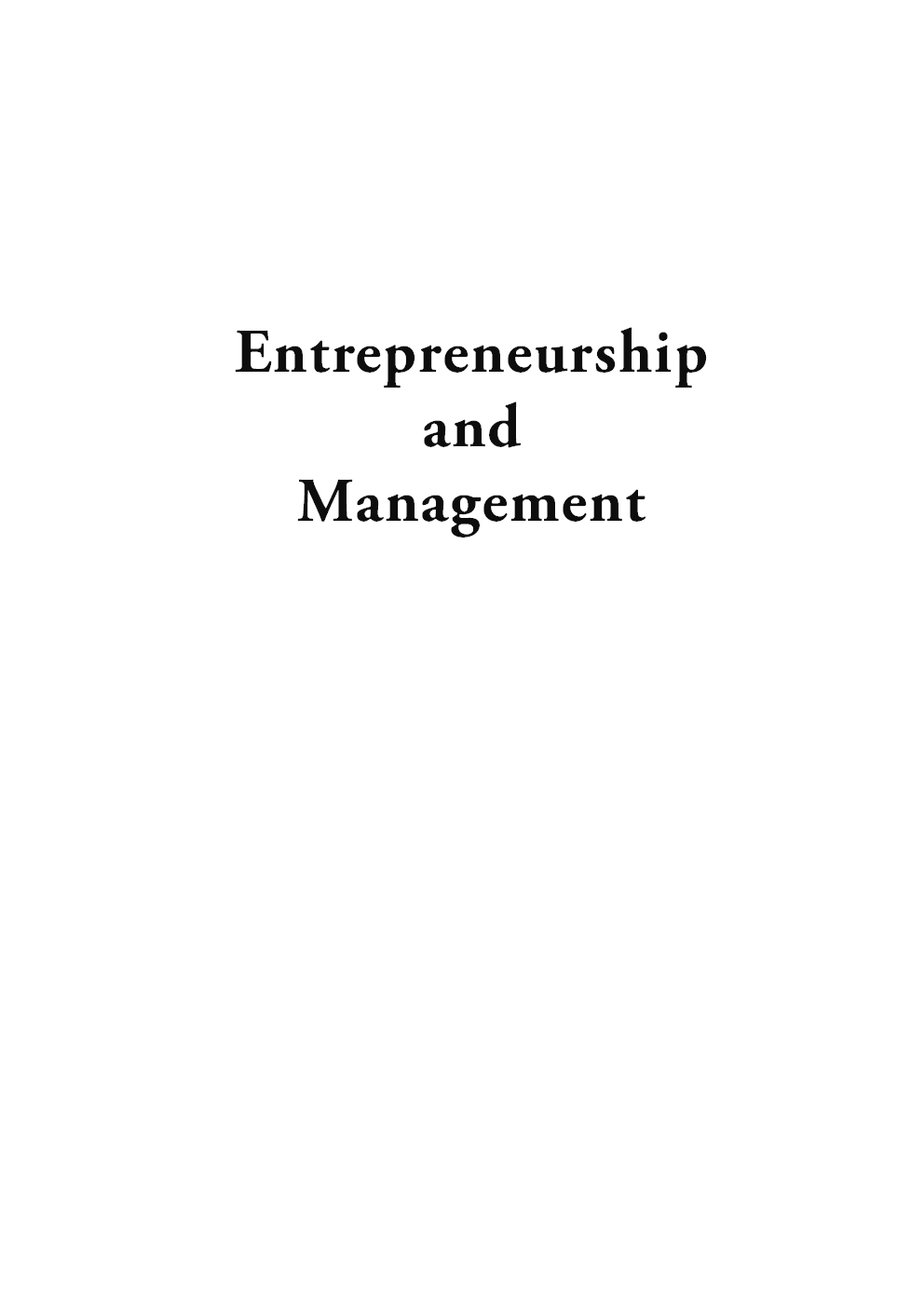 Entrepreneurship And Management - Page 2