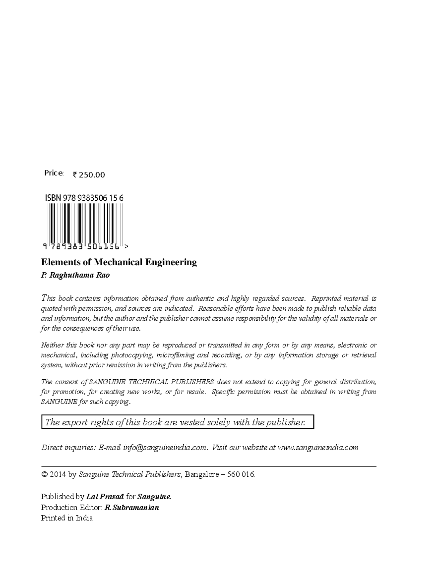 Elements Of Mechanical Engineering - Page 4
