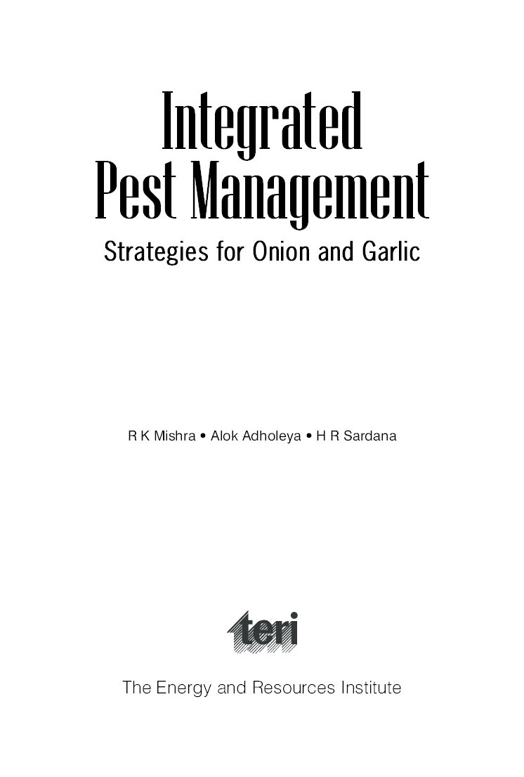 Integrated Pest Management: Strategies For Onion And Garlic - Page 4