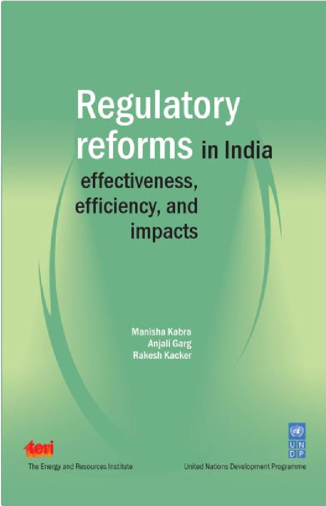 Regulatory Reforms In India : Effectiveness, Efficiency And Impacts - Page 1