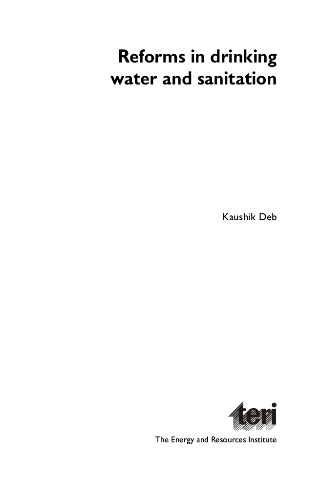 Reforms In Drinking Water And Sanitation  - Page 2