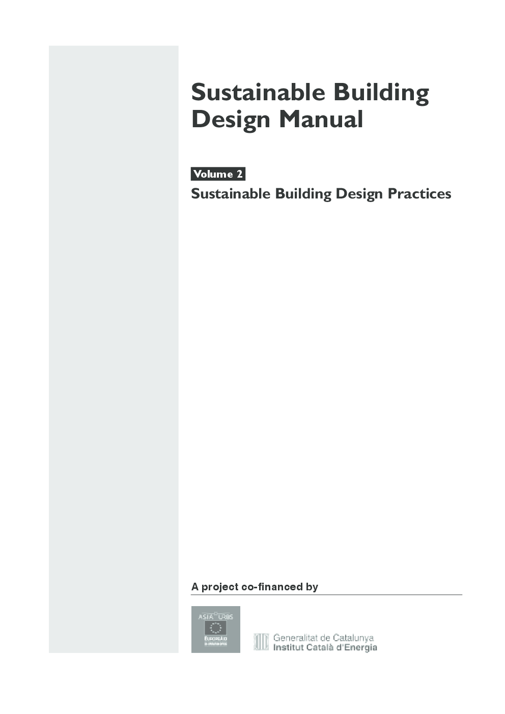 Sustainable Building Design Manual : Volume Two : Sustainable Building Design Practices - Page 2