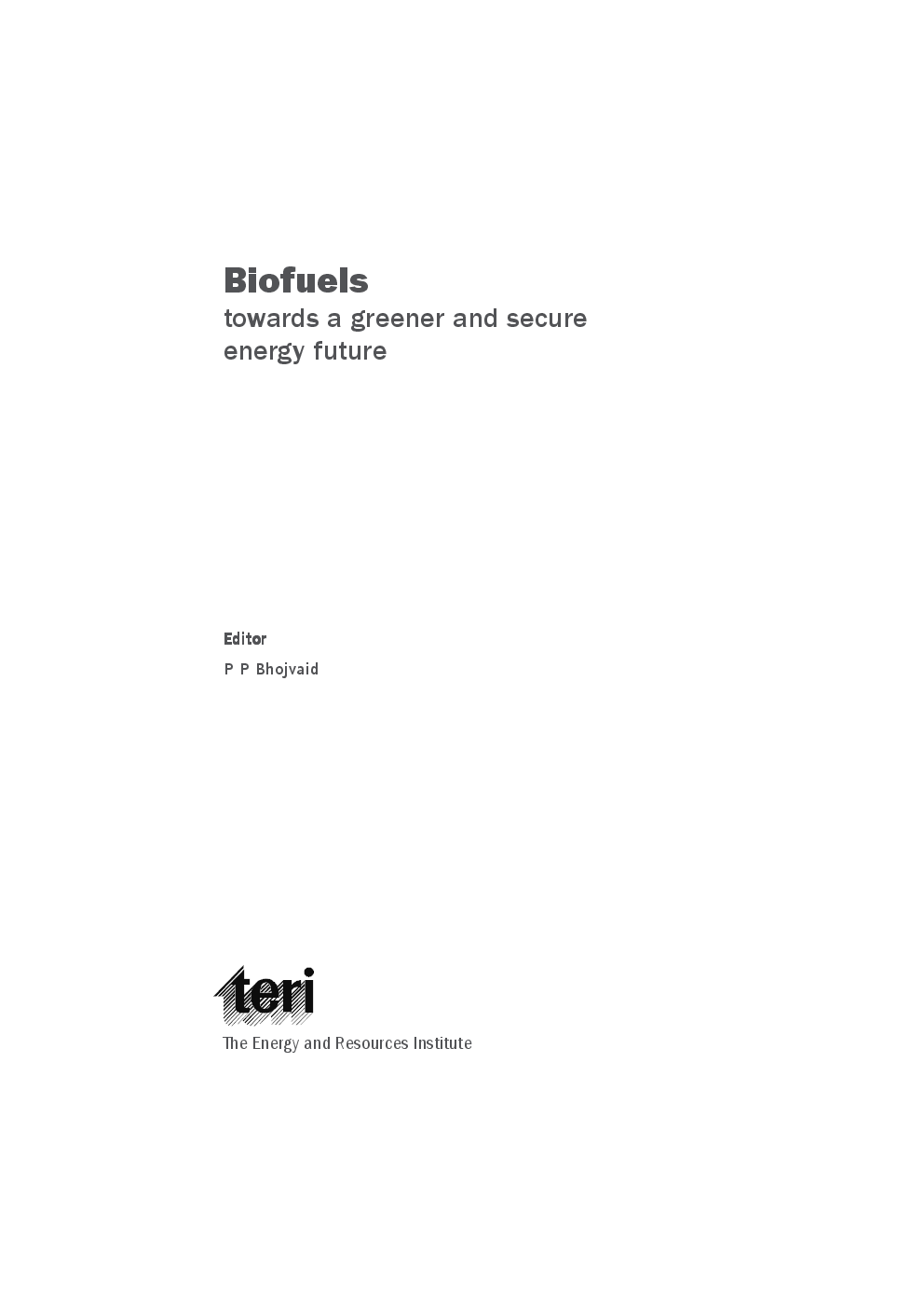 Biofuels : Towards A Greener And Secure Energy Future - Page 2
