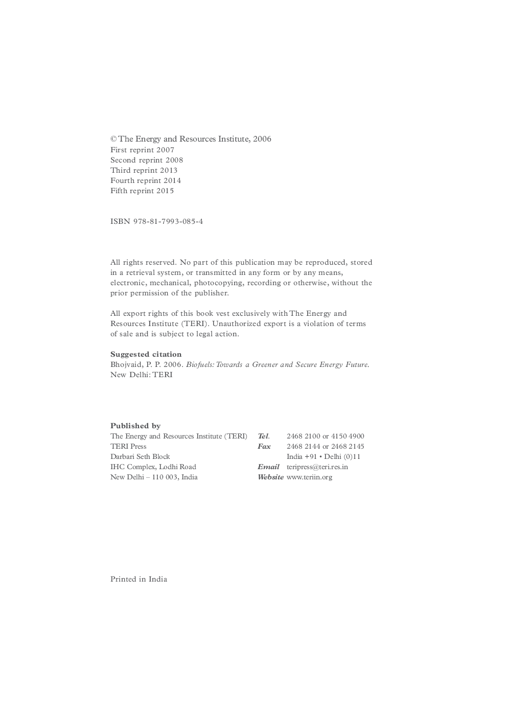 Biofuels : Towards A Greener And Secure Energy Future - Page 3