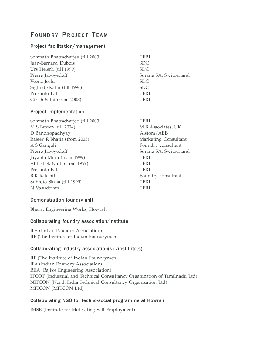 Towards Cleaner Technologies : A Process Story In Small-Scale Foundries - Page 4