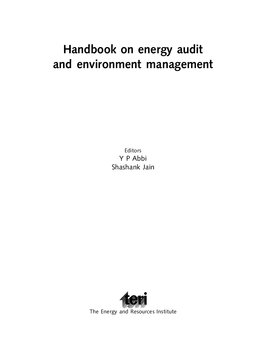 Handbook On Energy Audit And Environment Management  - Page 3