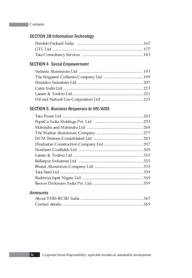 Corporate Social Responsibility: Replicable models on Sustainable Development (Citizens at Work-Volume 4) - Page 5