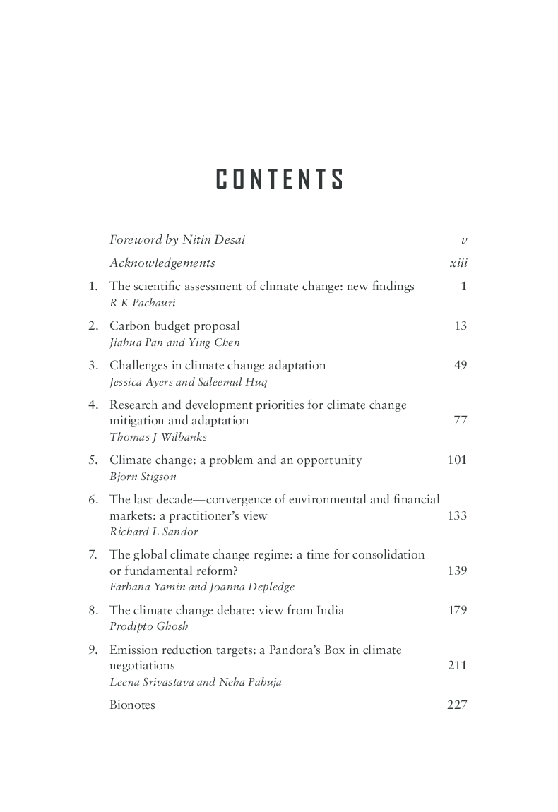 Dealing with Climate Change : Setting A Global Agenda For Mitigation And Adaptation - Page 4