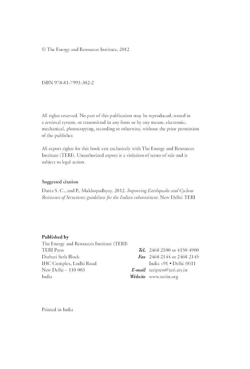 Improving Earthquake and Cyclone Resistance of Structures : Guidelines For The Indian Subcontinent - Page 5
