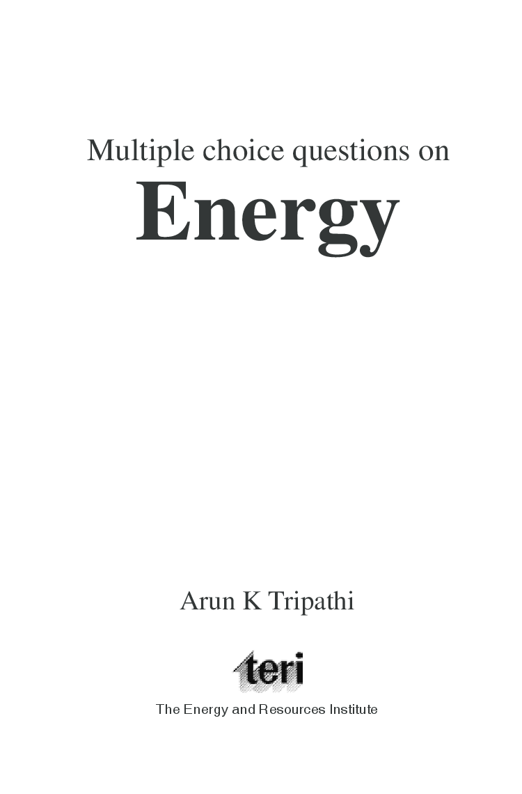 Multiple Choice Questions on Energy  - Page 2