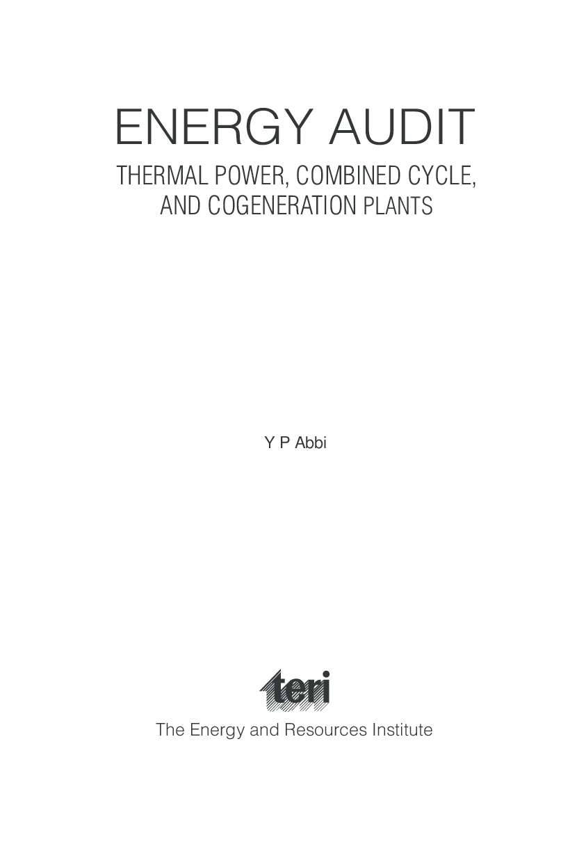 Energy Audit : Thermal power, Combined cycle And Cogeneration Plants - Page 4