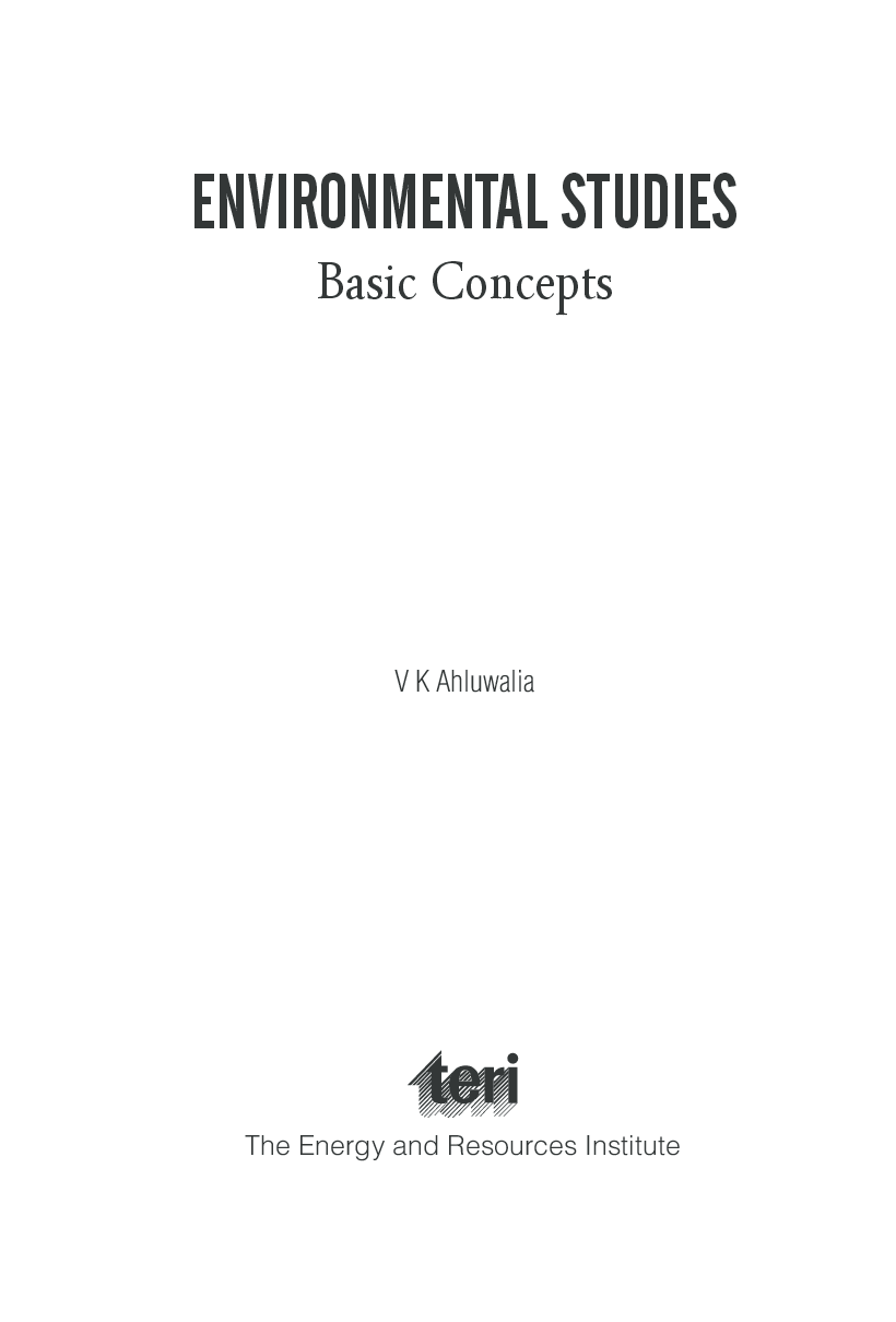 Environmental Studies : Basic concepts - Page 4