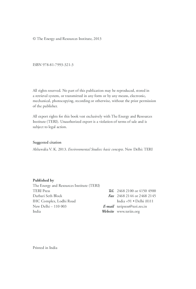 Environmental Studies : Basic concepts - Page 5