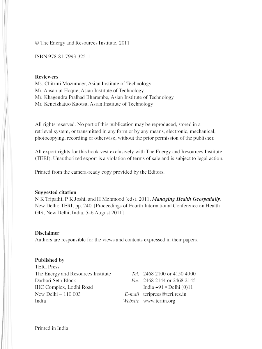 HealthGIS : Managing Health Geospatially - Page 3