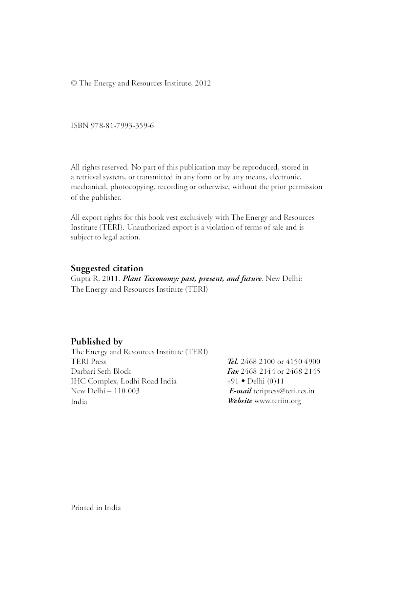 Plant Taxonomy : Past Present And Future - Page 4