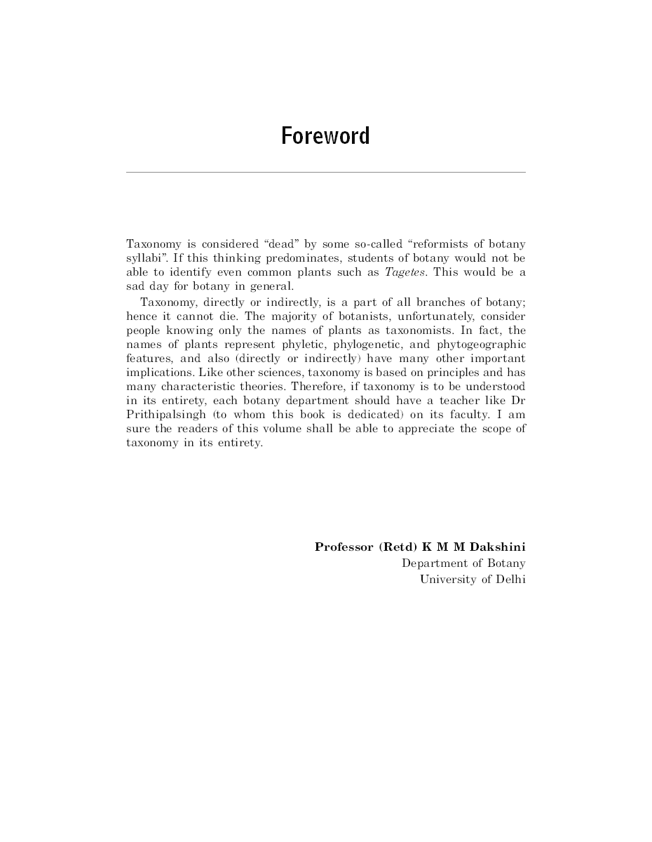 Plant Taxonomy : Past Present And Future - Page 5