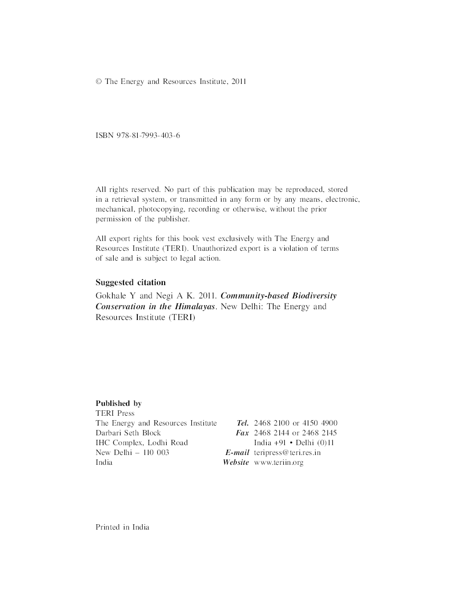 Community-based Biodiversity Conservation in the Himalayas  - Page 5