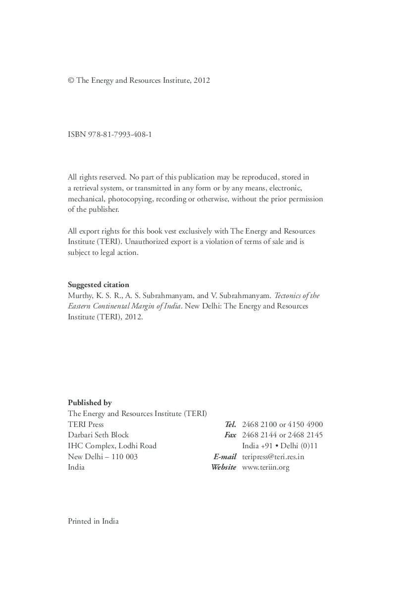 Tectonics of the Eastern Continental Margin of India  - Page 5