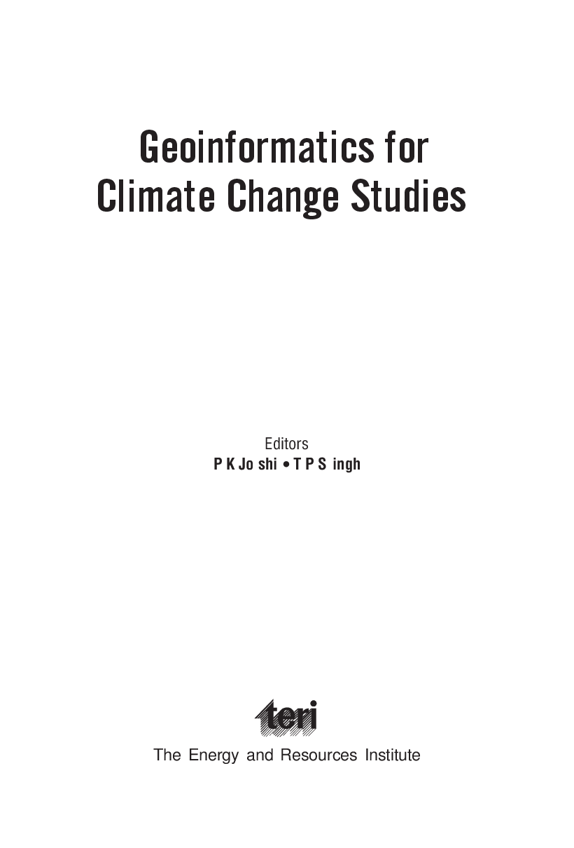 Geoinformatics for Climate Change Studies  - Page 4