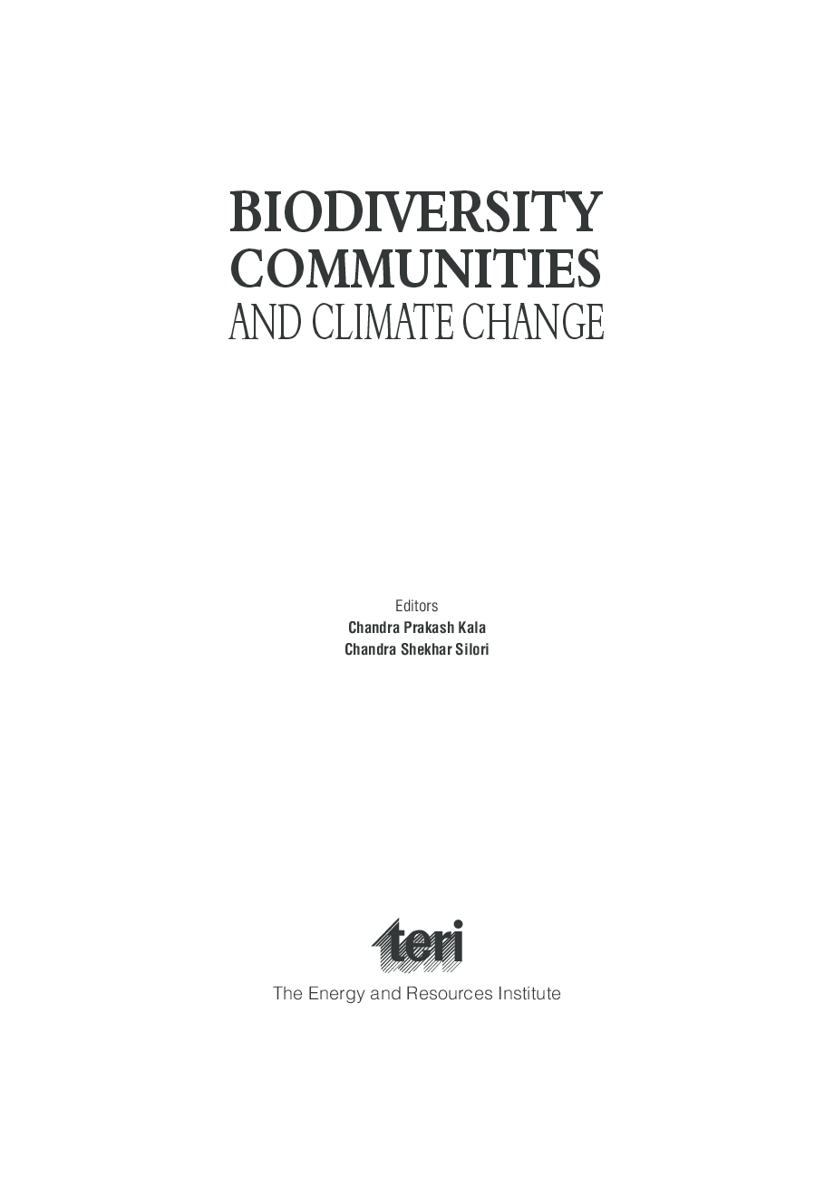 Biodiversity Communities and Climate Change  - Page 4
