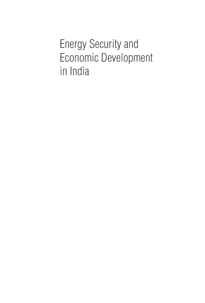 Energy Security and Economic Development in India: a holistic approach - Page 2