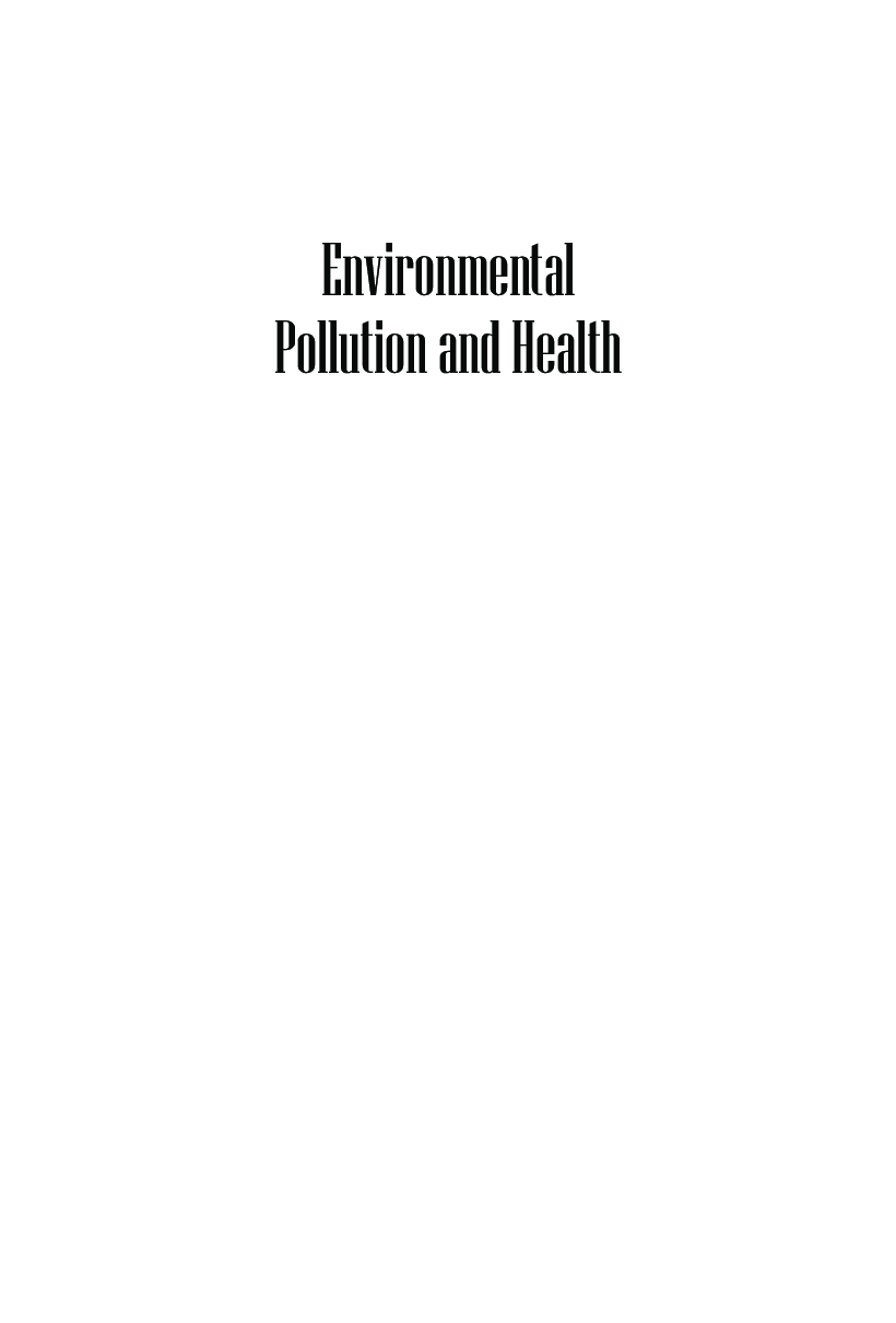 Environmental Pollution and Health  - Page 2
